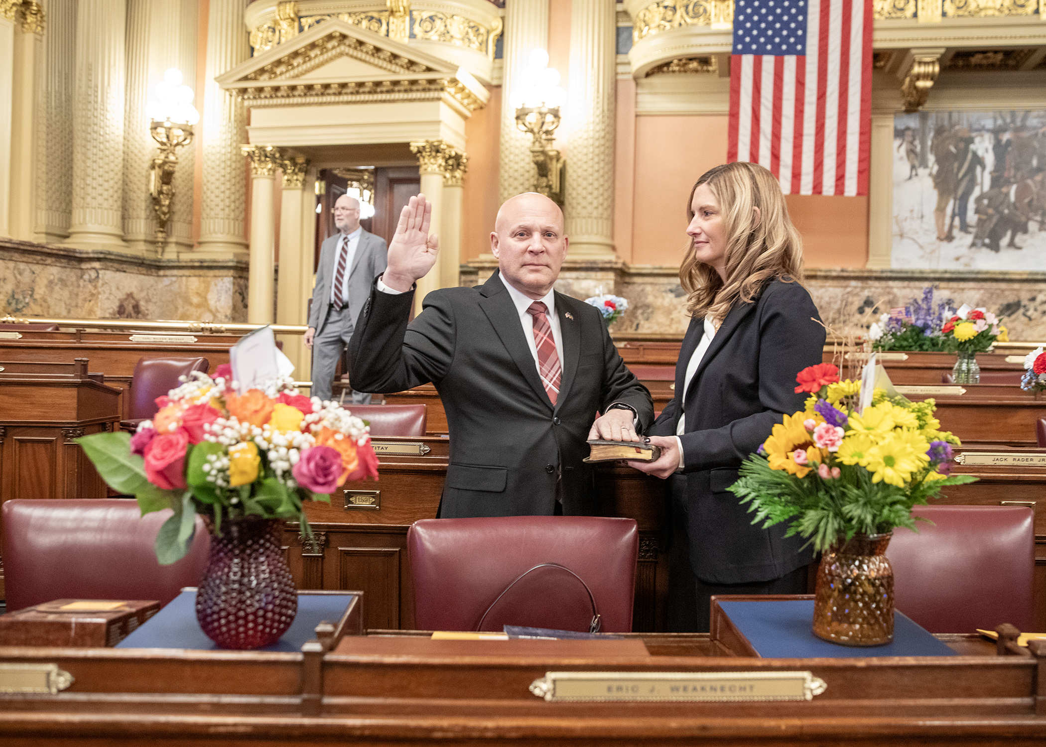 Weaknecht Takes Oath of Office to Begin First Term 